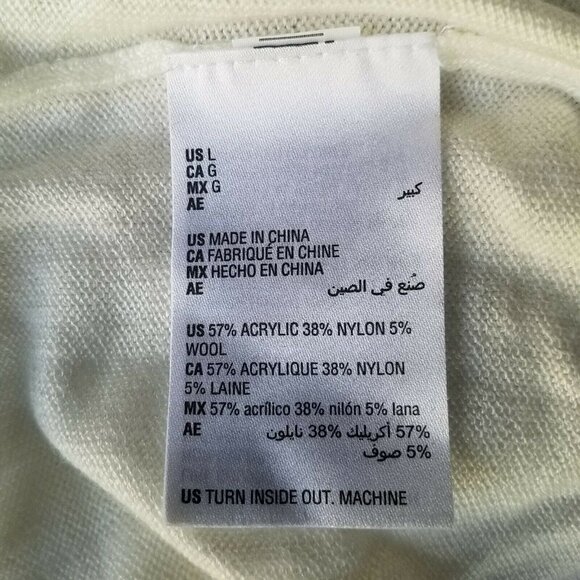 INC Long-Sleeve Studs Sweater. Size Large. New Without Tags - Picture 11 of 11